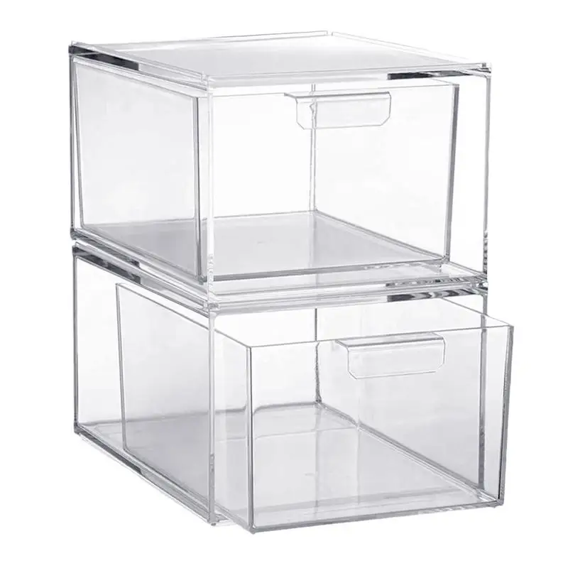 

Cosmetic storage box Desk Organizers Clear Desk Accessories Bathroom Makeup Organizers Storage Bins Kitchen Storage Drawers