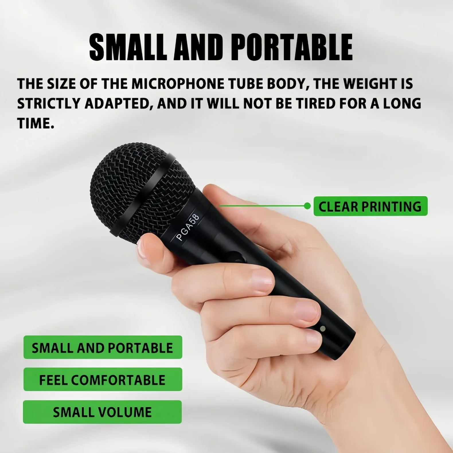 PGA58 Cardioid Dynamic Microphone For Stage Singing Professional Wired Microphone for Shure Karaoke BBOX Recording Vocal Mic