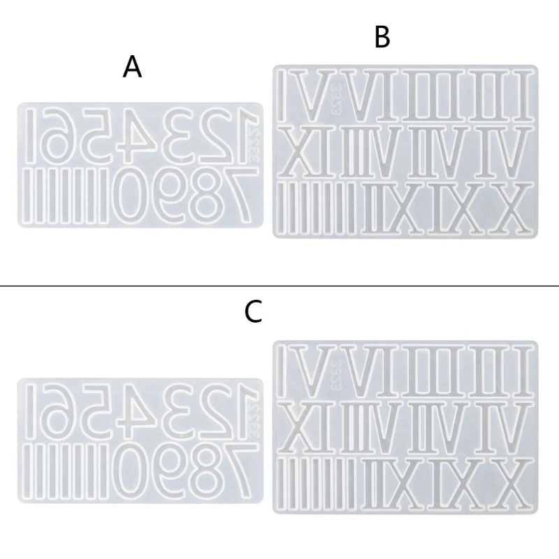 قوالب رقمية عربية يدوية ، قوالب سيليكون أرقام رومانية كبيرة ، حلي إيبوكسي ، قلادة لصنع المجوهرات بنفسك