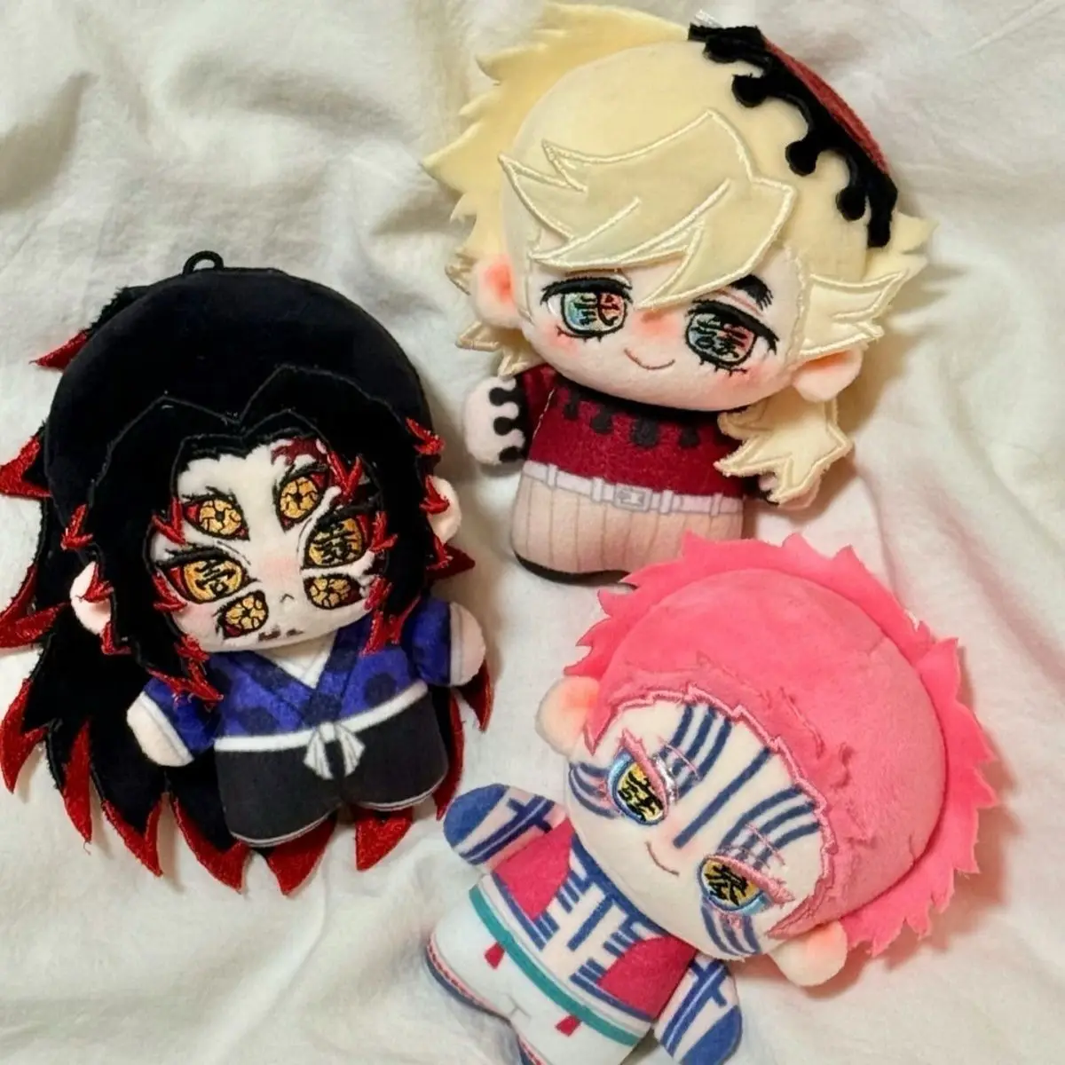 10cm Demon Slayer Kokushibo Douma Akaza Urocza Lalka Nunu, Wykwintnie Haftowana Bawełniana Lalka Pluszowa, Zabawka, Prezent dla Przyjaciół
