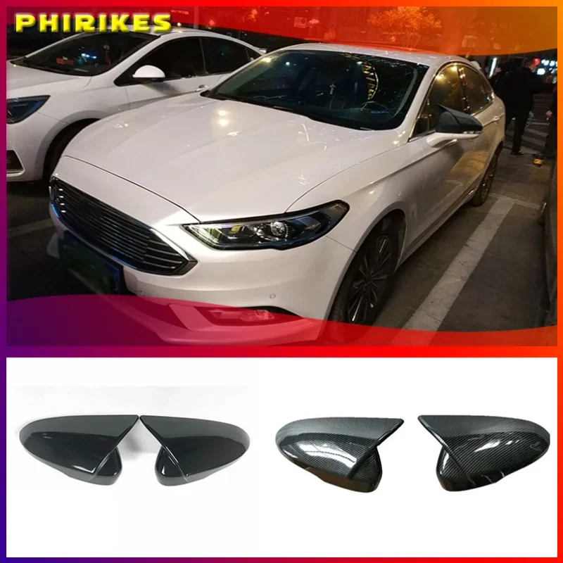 

Car Chrome Rear View Mirror Decoration Cover Side Door Mirror Cover Cap for Ford Mondeo Fusion 2013-2020