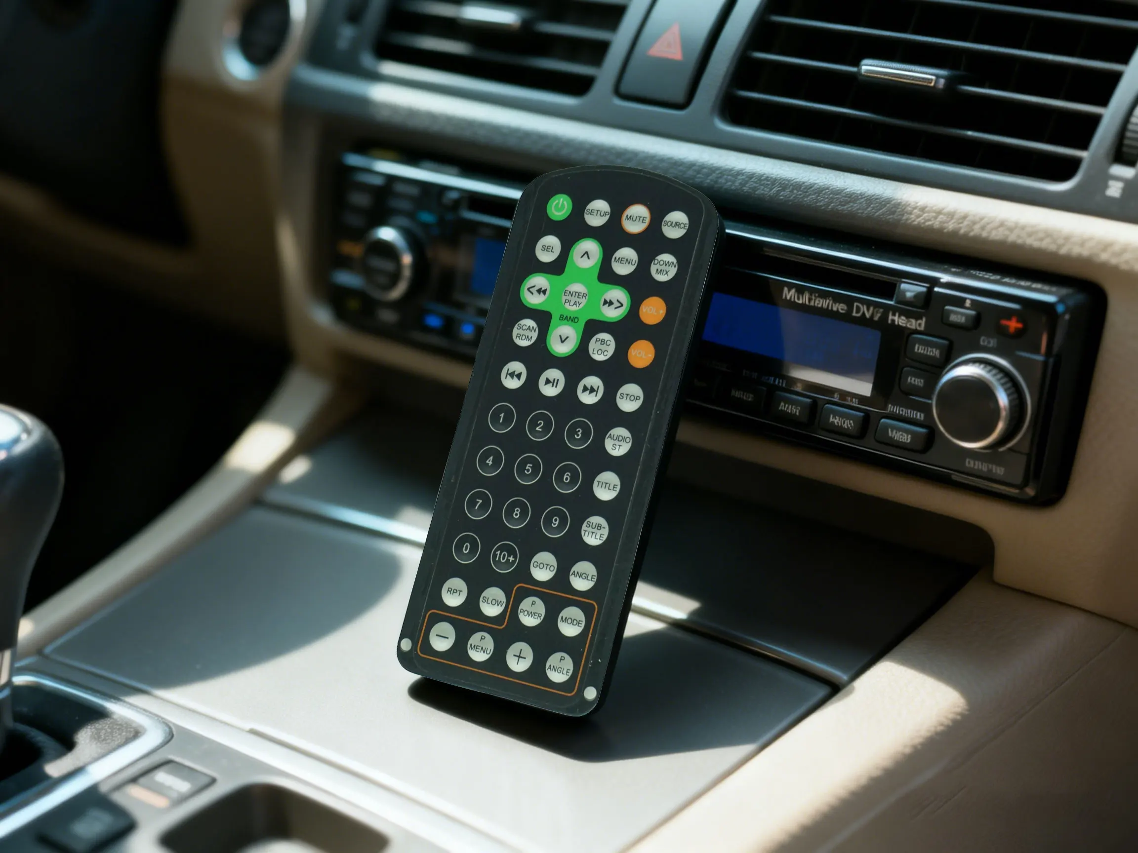 Used Remote Control Compatible For Hifonics HS-DP500 Multimedia DVD Head Unit