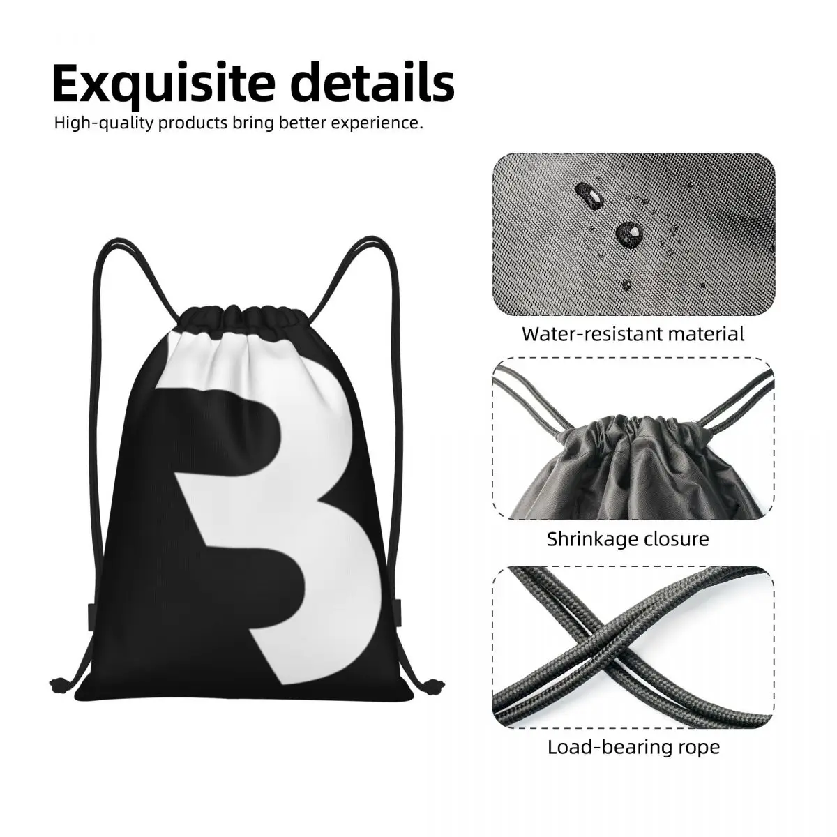 Fitness Cbum Logo Drawstring Backpack Sports Gym Sackpack CbumFitness String Bag for Hiking