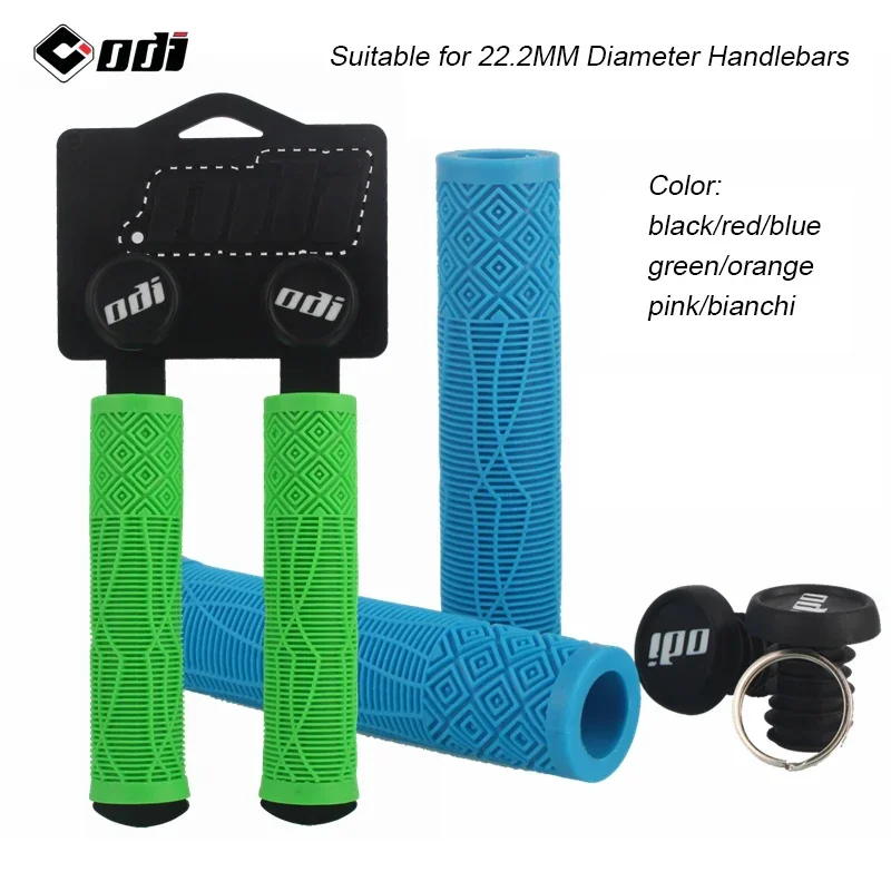 ODI MTB Handlebar Grips BicycleSilica Gel Handlebar Grip Soft Non-slip Shock-absorbing Handle Cover XC/AM Bicycle Accessories