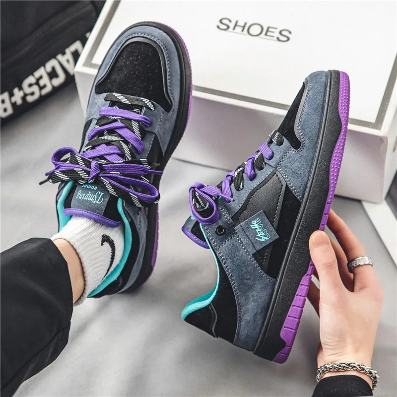 

Original Men's Shoes Fashion Comfortable Skateboarding Shoe Luxury Men Casual Sneakers Platform Vulcanized Shoes Tenis Masculino