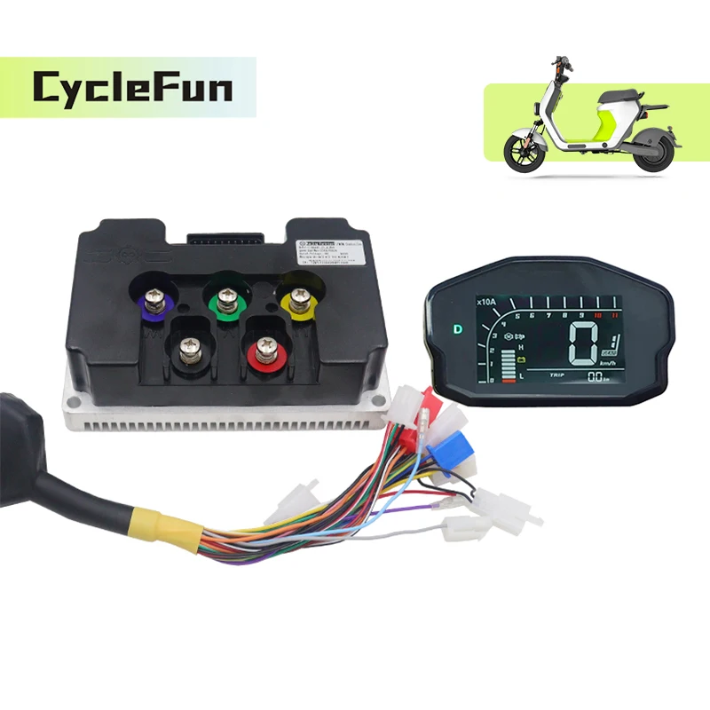 

Контроллер синусоидального тока 4KW-5KW FarDriver 48V/84V ND84450, 450А, с дисплеем DKD и Bluetooth для электросамокатов и мотоциклов