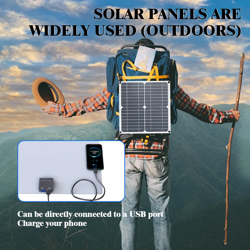 Tragbares 400W Flexibles Solarpanel-Set |   Stromversorgung und Aufladung: 12V Auto-/Wohnmobilbatterien, Telefone über USB, kleine Geräte |   Controller