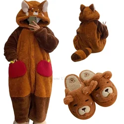 Pijama de anime para mujer, ropa de noche, bata de noche, animal cosplay, batas épaisses, chaud, maison, hiver, raton