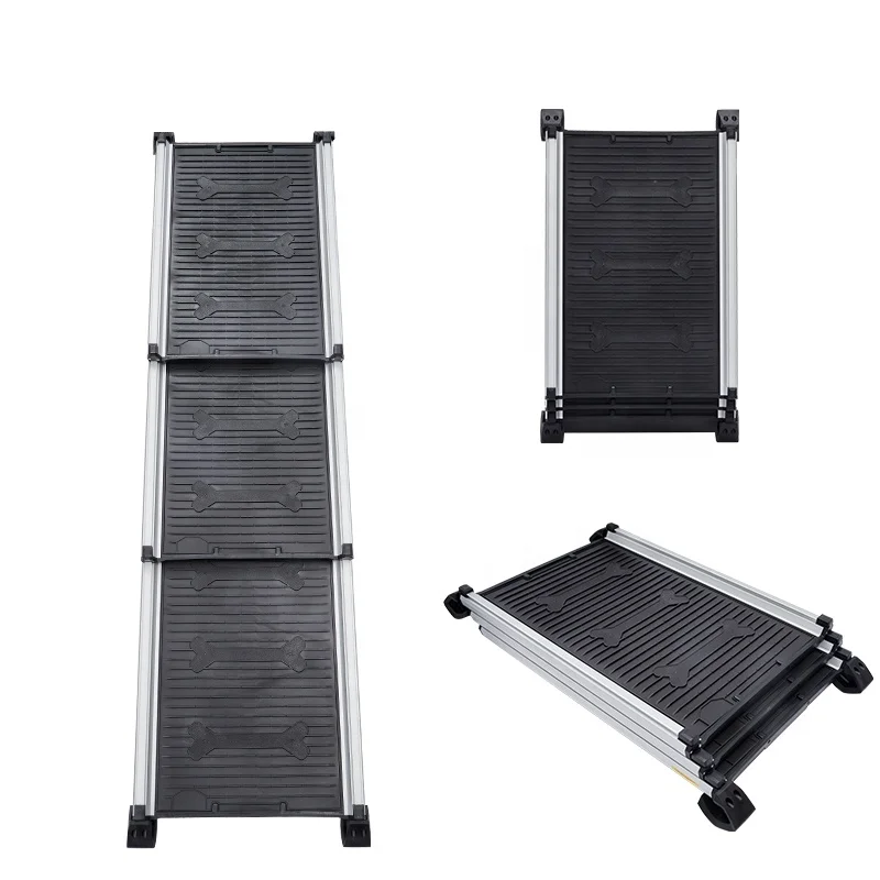 Foldable Dog Ramp Car Grip Traction Folding Pet Ramp Outdoor Dog Ramp Small or Large Puppy