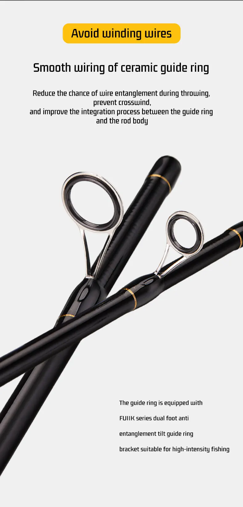 DEUKIO 1,8/2,1m Carbon-Spinn-Set, Ultraleichte Rute mit 5,2:1-Rolle, 8KG Max. Bremskraft, Sensibles Angelset für Süß-/Salzwasser – Detail 10