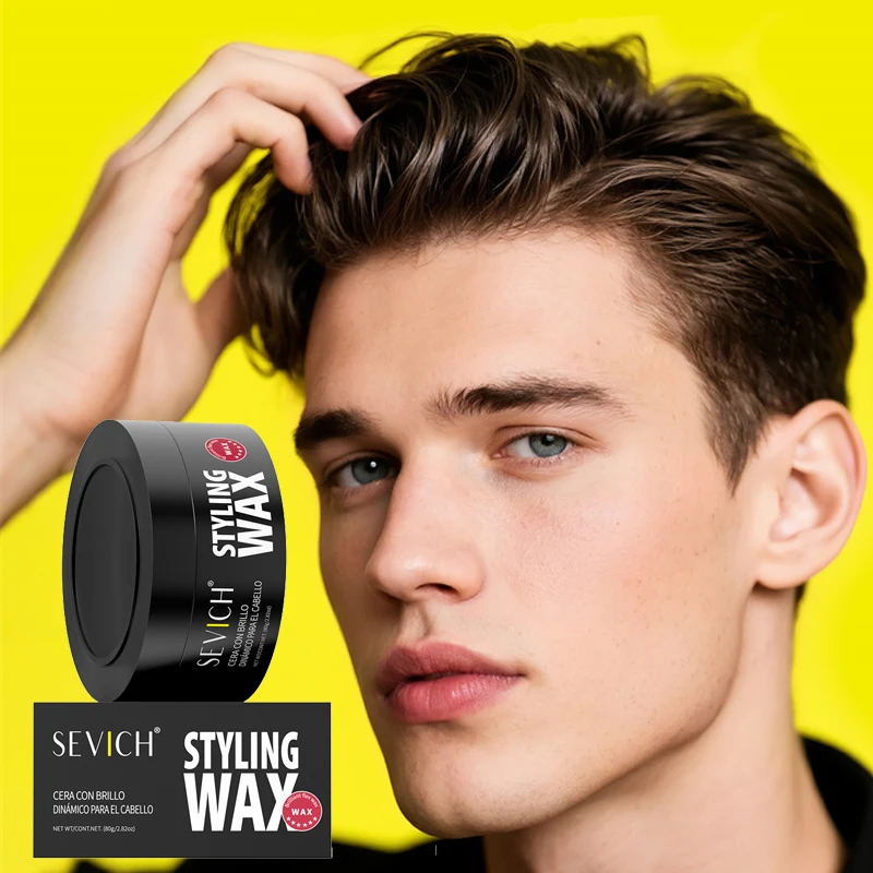 

80G Hair Styling Wax For Men Hair Styling Mud Non Greasy Styling Daily Clay High Strong Hair Styling Wax Strong Hold Volumizing