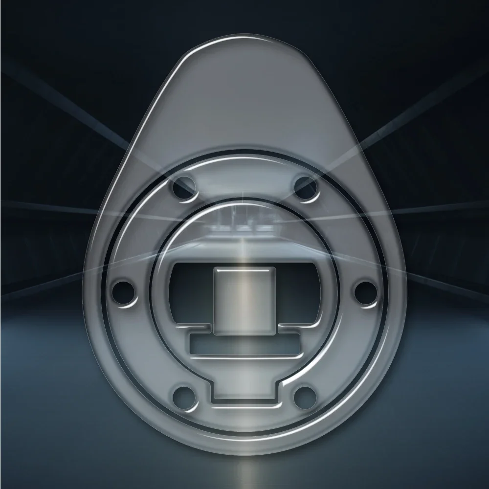 2012년부터 BMW Motorrad용 - 투명 오토바이 연료 탱크 캡 보호 스티커