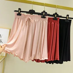 40-80kg Summer Shorts Sleep Bottoms Women Pure Color Casual Sleepwear Pajama Pants Women's Plus Size Short Home Pants for Women