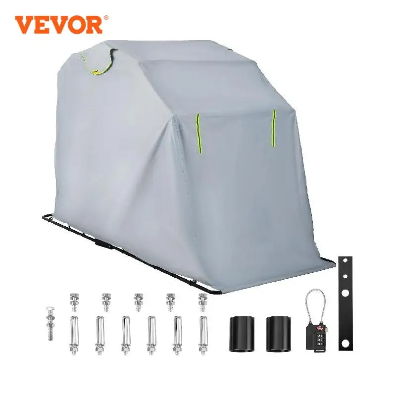 

VEVOR Universal Waterproof Motorcycle Cover Outdoor Shelter Protection Moto Accessories Storage Garage Use for Dust Rain Snow UV