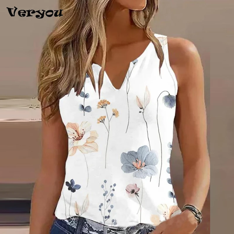 Fashion Woman T-Shirt 2023 Floral Print Notch Neck Lace Patch Top Casual Tee Summer Women's T-Shirt Female Streetwear Pullover