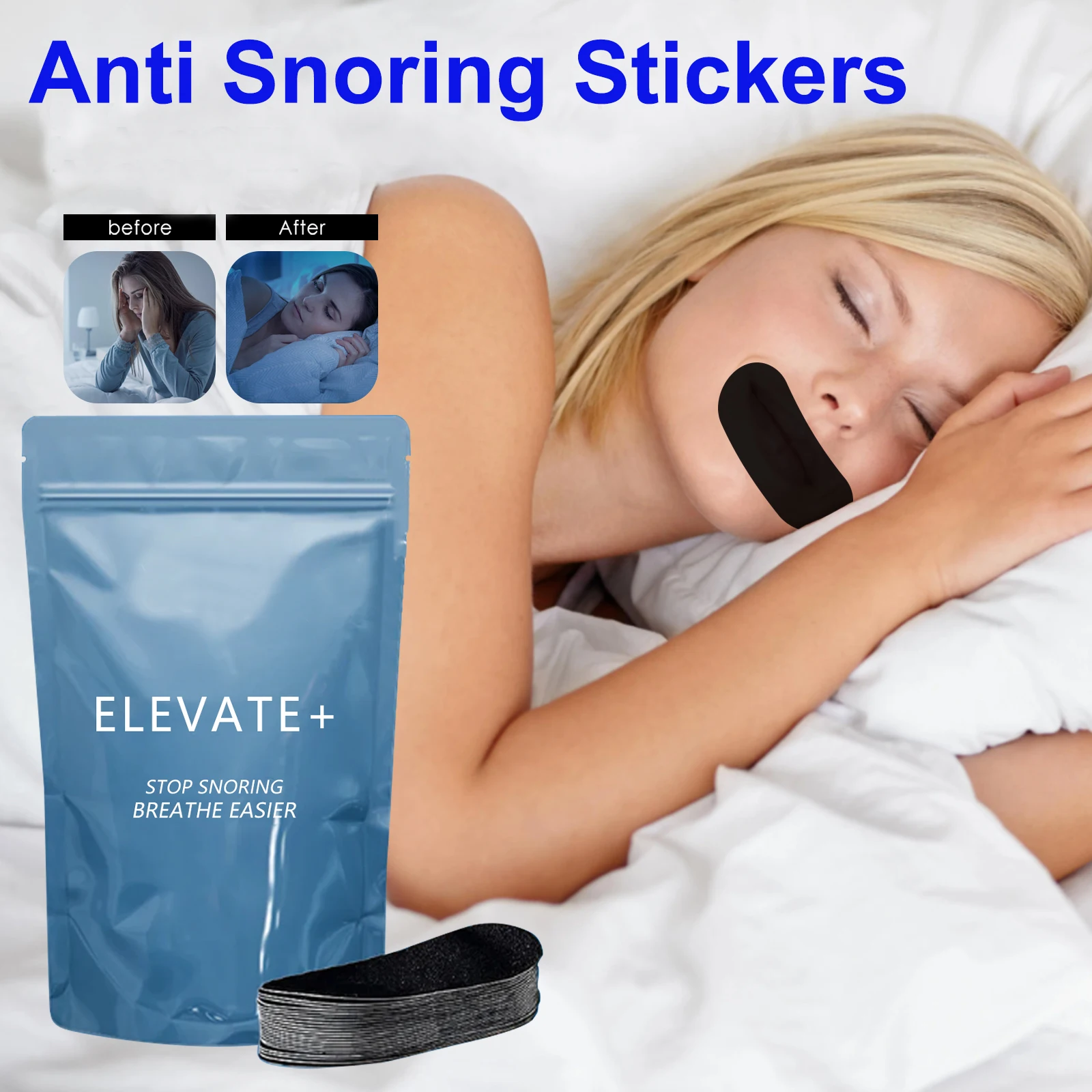 

30/60/90cs Nasal Strips Anti Snoring Stickers Better Nose Breath Patch Anti Snore Strips Snoring Stopper Strip Breathe Health