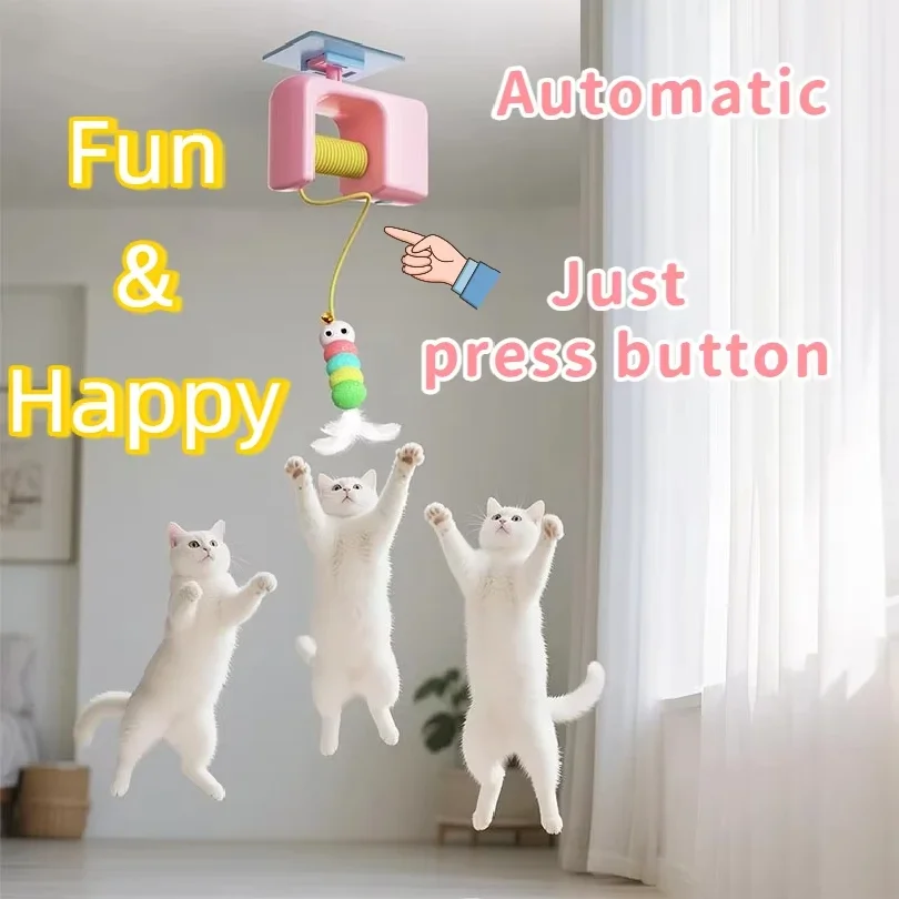 

Interactive Cat Toys Electric Cat Yo-Yo Electric Smart Door Hanging Cat Balls Toy Self-entertainment Cat Amusement Artifact
