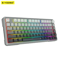 E-YOOSO Hz82 RGB USB 8K Mechanical Gaming Keyboard Magnetic Switch Gamer 82 Key Wired for Computer PC Laptop detachable cable