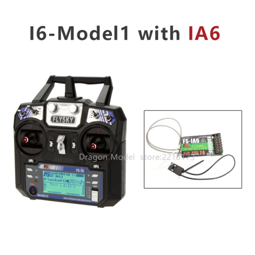 Flysky FS-i6 FS I6 2.4G 6ch RC Zender Controller FS-iA6 / FS-iA6B Ontvanger voor Quadcopter DIY Drone