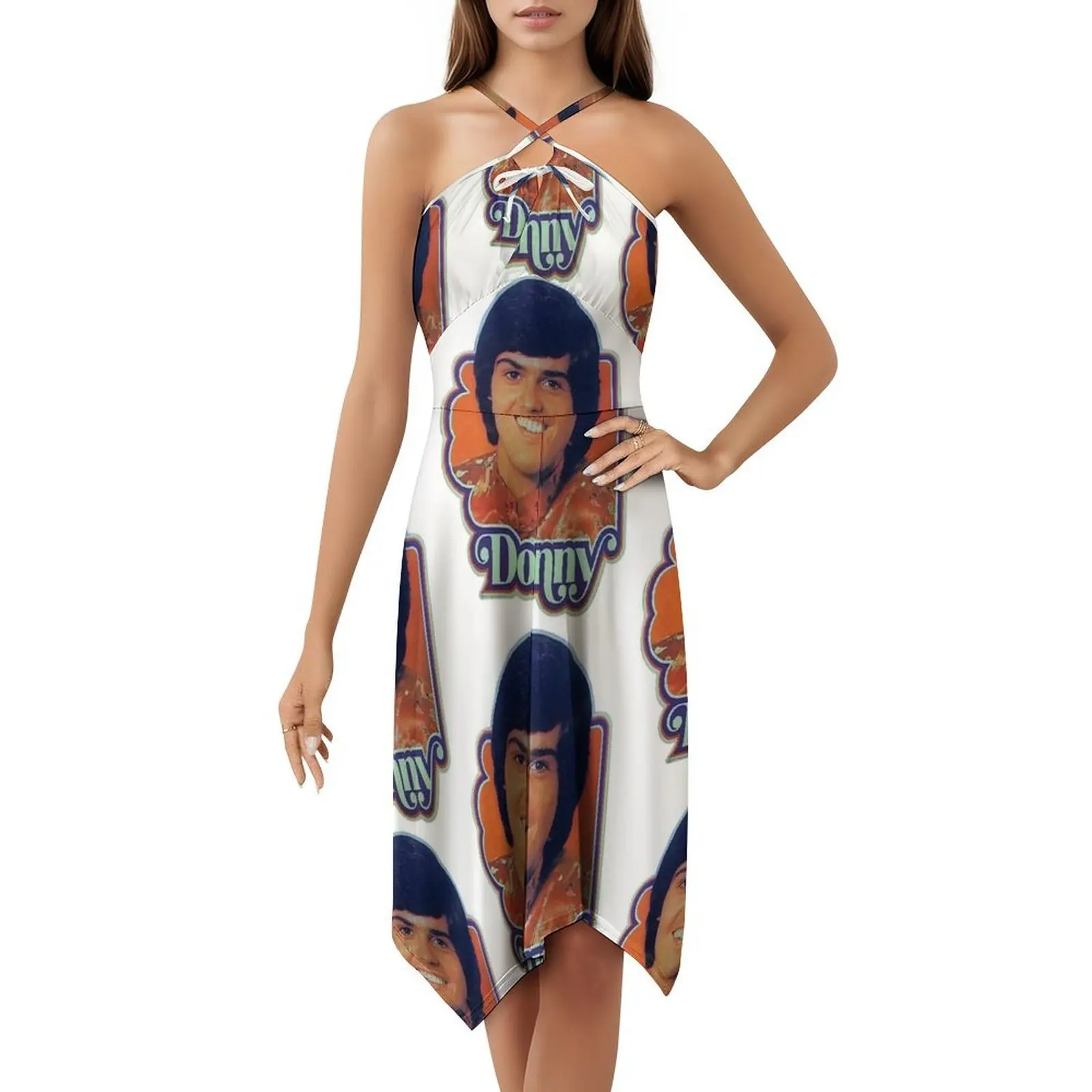 فستان حفلات نسائي من دوني 1976 ملابس نادي مطبوعة عصرية للسيدات Fuggin Teez 1970S دوني أوزموند ماري للسيدات #5