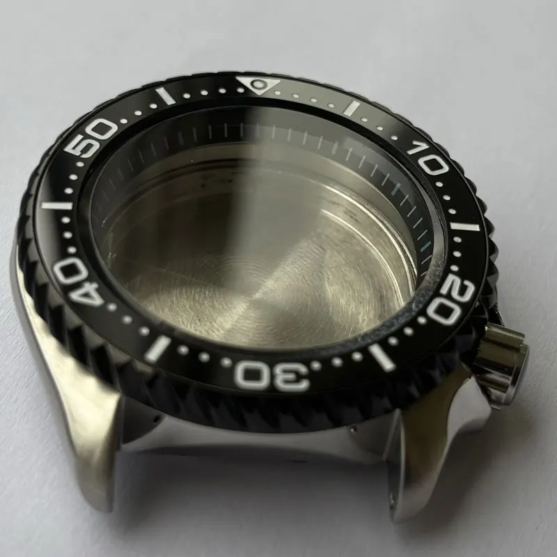 Детали для часов, твердый корпус из нержавеющей стали 41 мм SKX007 BGW-9, синий светящийся безель, сапфировое стекло, подходит для механизма NH35/36, 30 бар