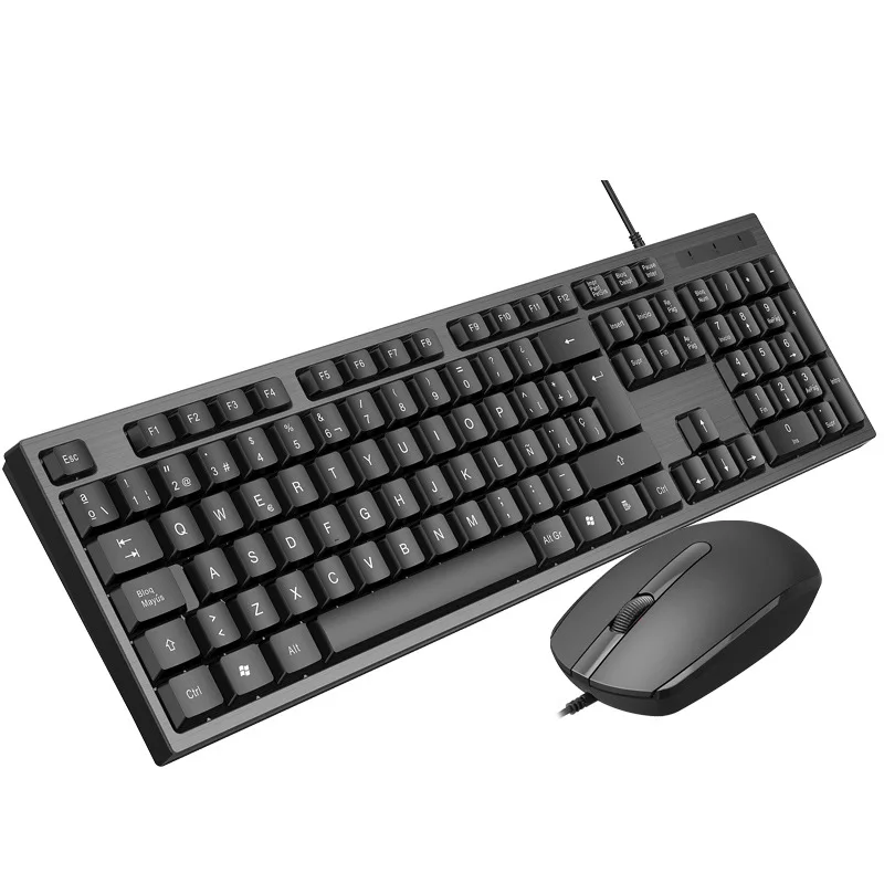 Office USB wired mouse and keyboard set computer accessories