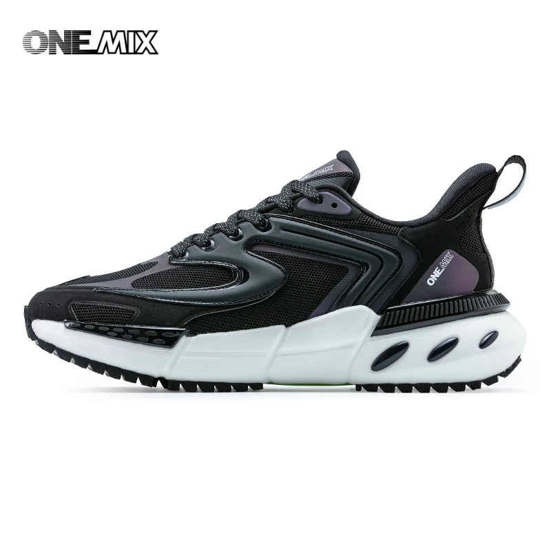 ONEMIX-Zapatillas deportivas de malla para hombre y mujer, calzado ligero y transpirable, para correr, caminar, tenis, mocasines, color blanco, 2024