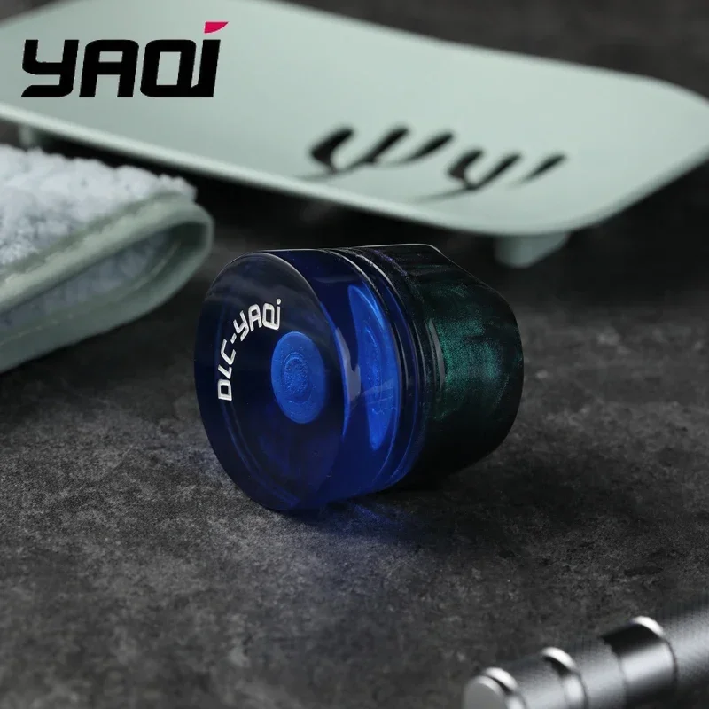 YAQI 14 мм океанская смола, держатель для бритвы, подставка, мужской стильный аксессуар для ванной комнаты с набором мыла для бритья, подарок для рукоделия из смолы