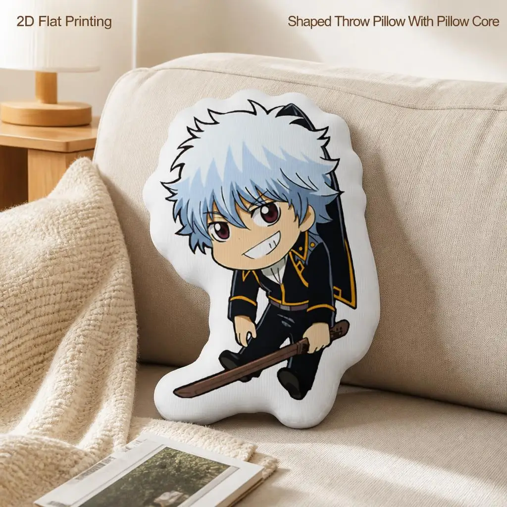 Anime Gintama Cute Cushion Irregular Stuffed Throw Pillow Home Decor Gift Sofa Bed