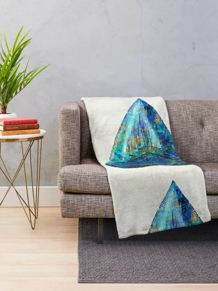 Blue Shark Tooth Art by Sharon Cummings Throw Blanket Luxury Brand Bed Fashionable Tourist Blankets