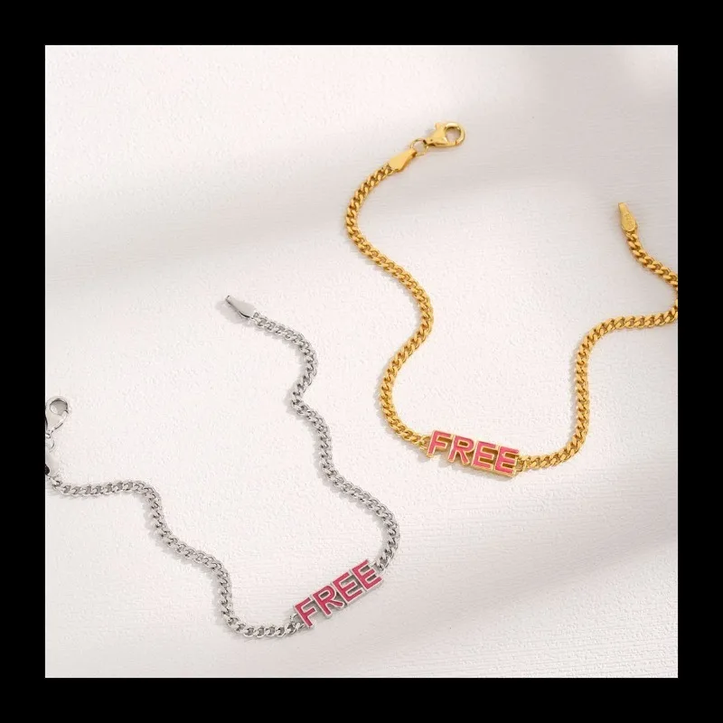 

Series AliExpress Hot S925 Sterling Silver Fashion Trend Versatile Women's Bracelet with Letters