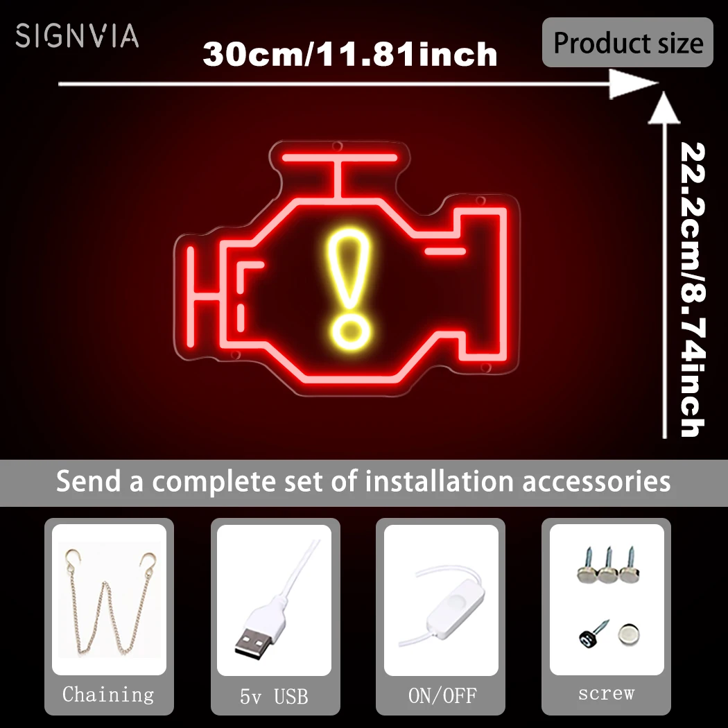 Двигатель автомобиля, неоновая вывеска, светодиодная для торгового центра, бара, ресторана, неоновая вывеска, украшение, модель дрона, неоновая вывеска, украшение на стену
