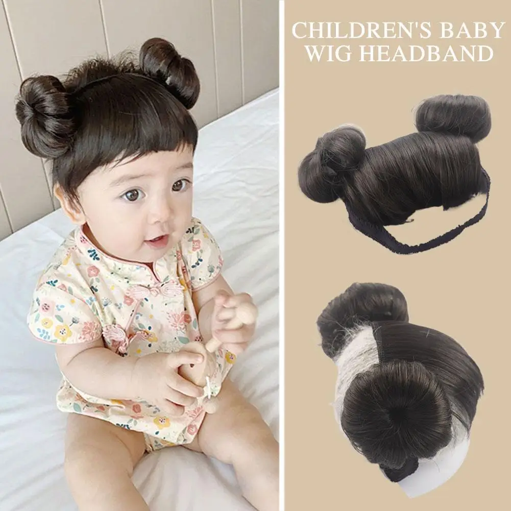 Baby Wig Bangs Hairband Children's Hair Accessories Baby's First Birthday Photography Styling Hair Accessories Gift