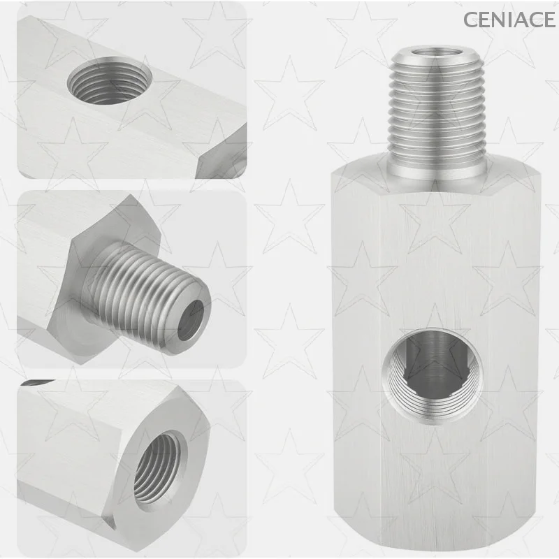 Oil Pressure Sensor Tee 1/8