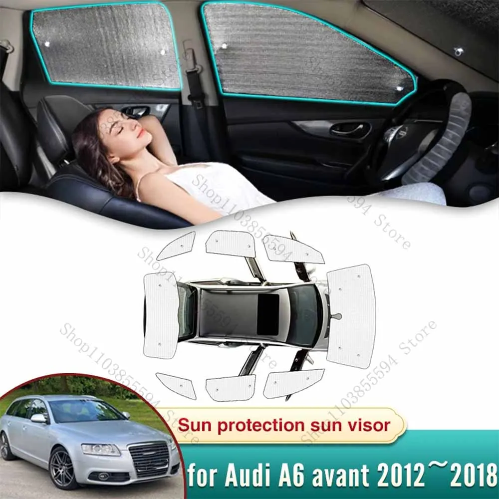 

Авто для Audi A6 Avant 2012 ~ 2018 2016 2015 2014 2013 Полное покрытие автомобильный солнцезащитный козырек солнцезащитное стекло боковое окно Защита