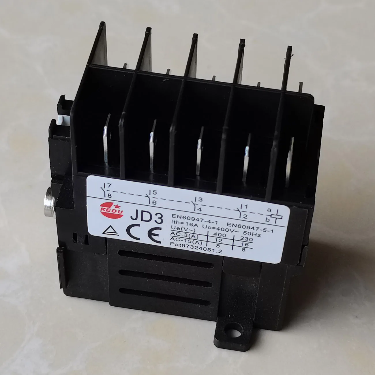 Imagem -06 - Relé Elétrico 4no com Falha de Energia e Função de Proteção Subtensão 10 Pinos 400v 50hz 12a Kedu-jd3