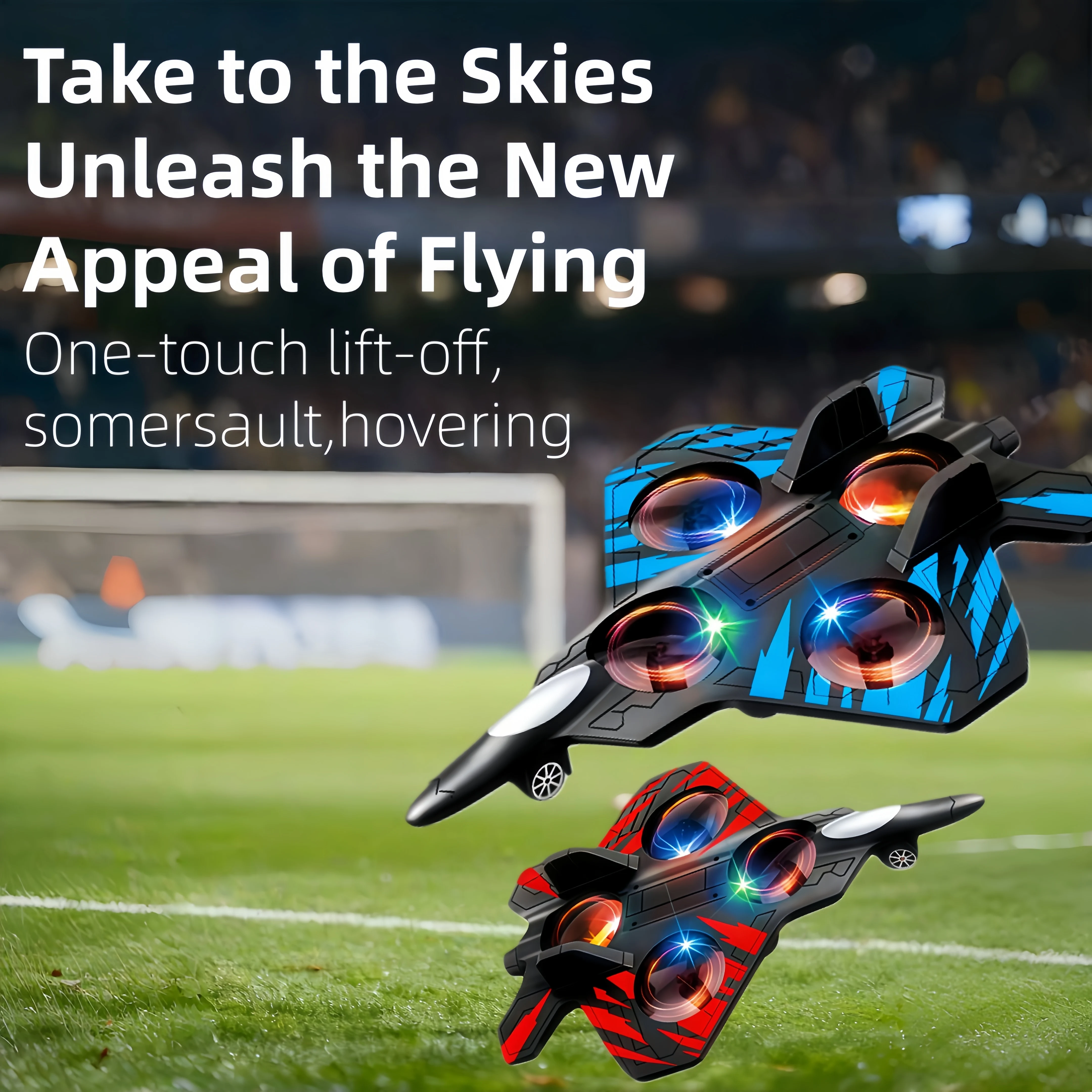 

D99 Foam RC Plane 2.4G 2CH Remote Control Airplane Stunt Fly Aircraft With LED Four Fan 360° One Key Fly Roll Rotate