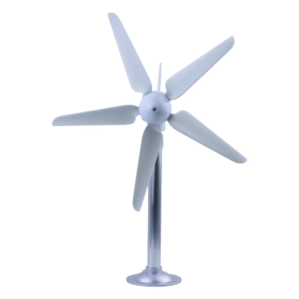 50W 5 Blades Micro Wind Turbine Generator, 3 Phase AC Permanent Magnet Motor for DIY Science Education & Outdoor Charging