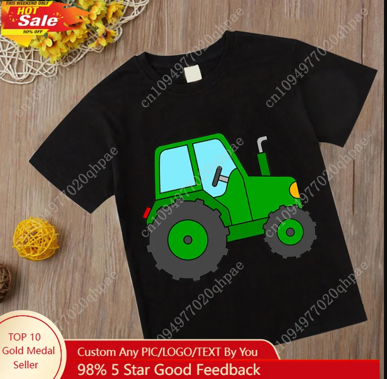 

2024 Excavators Firetrucks Fire Engines Tshirts Kids Baby Clothes Costume Children Clothing Locomotive Cartoon Car T Shirt Tops