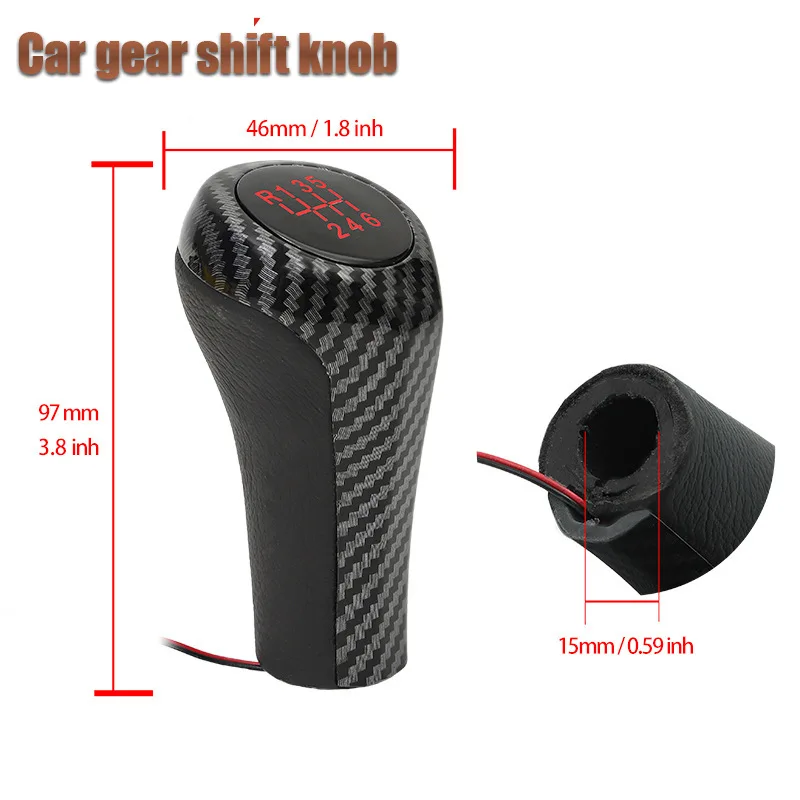 

For BMW car shift handball red light gear head 5/6-speed gear lever car accessories