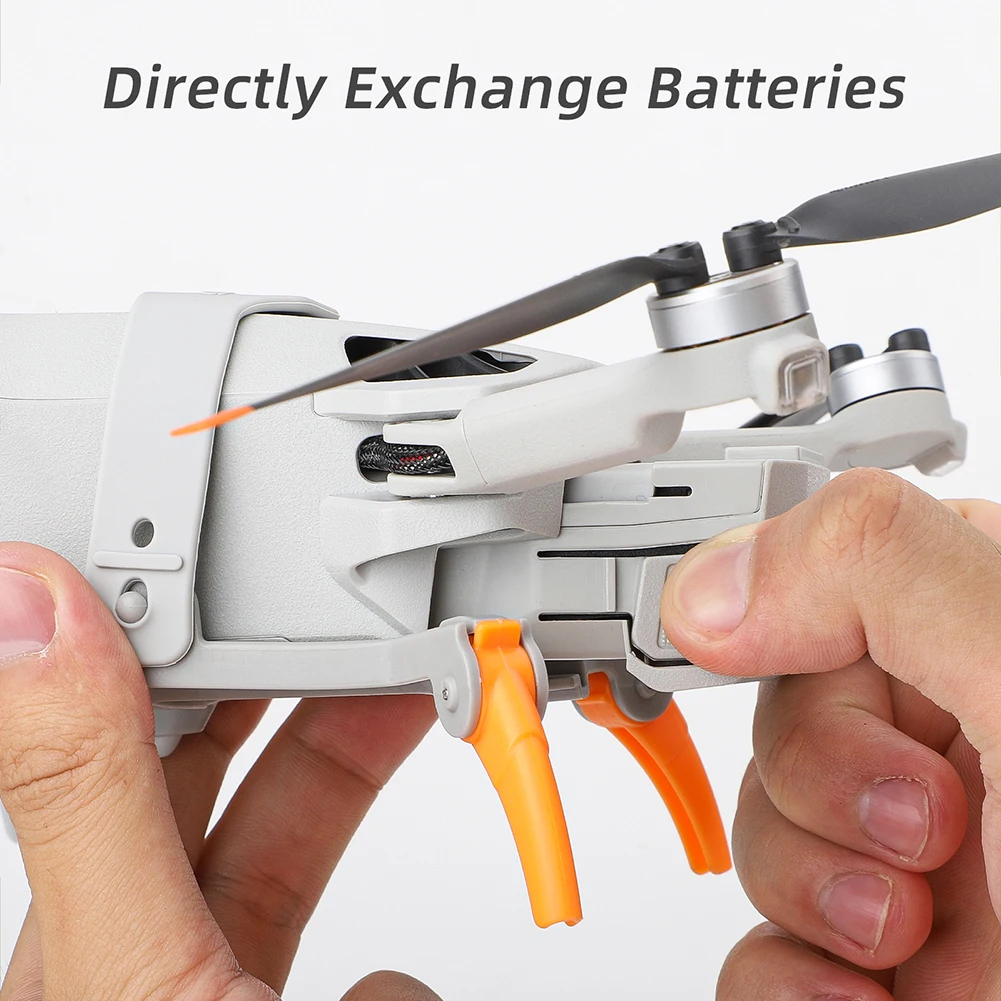 Extensor de altura de liberação rápida, protege a câmera de pouso no suporte, aumenta a altura, perna do trem de pouso aranha para dji mini 4 pro