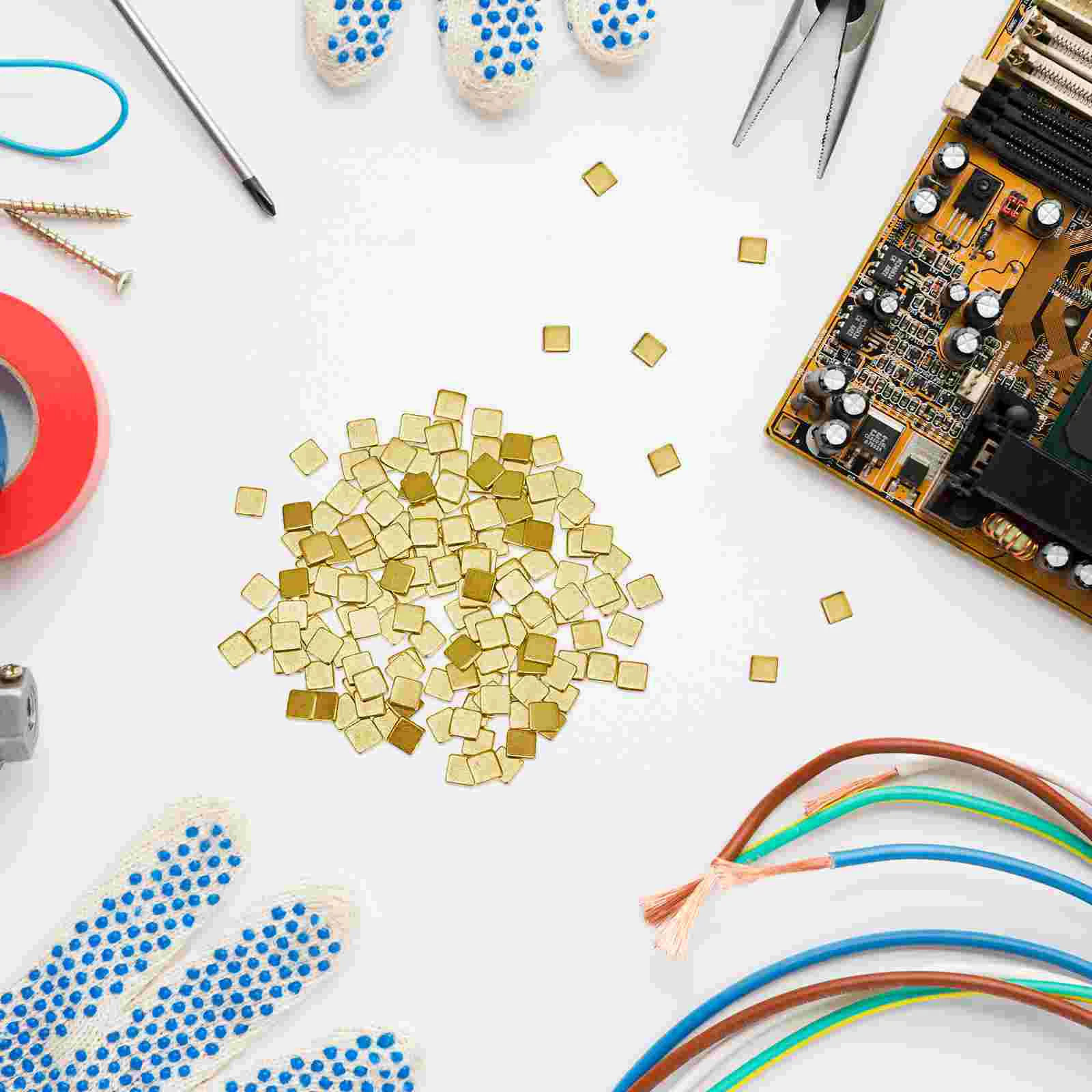 150 Pcs Tape Gold-plated Contacts Chip Jewelry Soldering Accessory Tool Stand Easy For