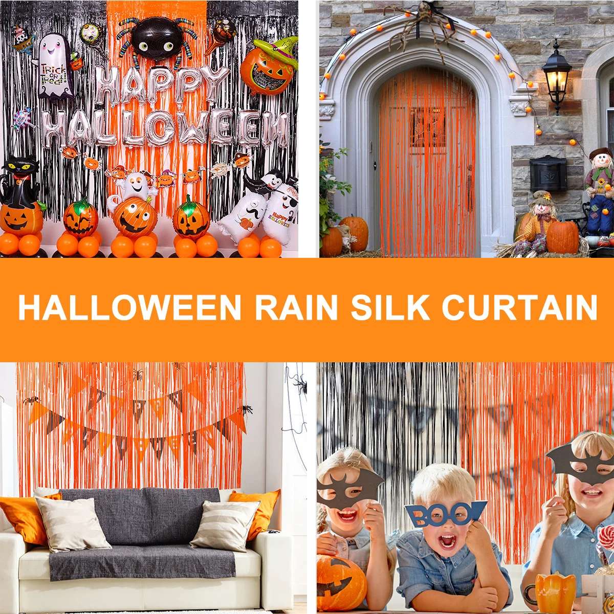 

4Pcs Party Decorative Door Curtain Colorful Background Wall Stage Festival Photo Backdrop Festive Adornment