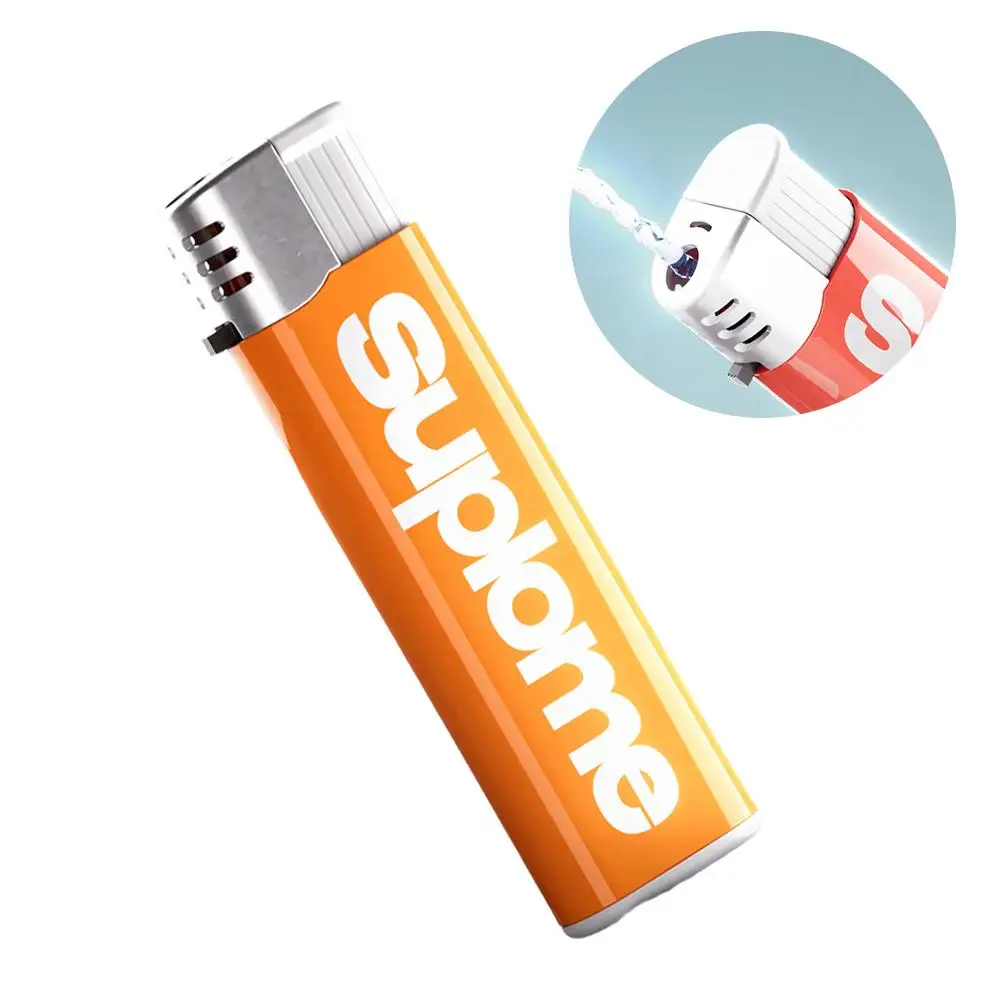 1pc Simulation Mini Lighter Watergun Toy Lightweight Squirts Water Playthings Novelty Gag Gift