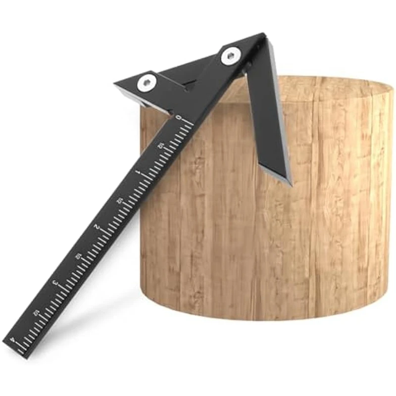 Imperial Circle Center Positioning,45/90 Degree Positioning Ruler, Right Angle Positioning,Centerline Positioning