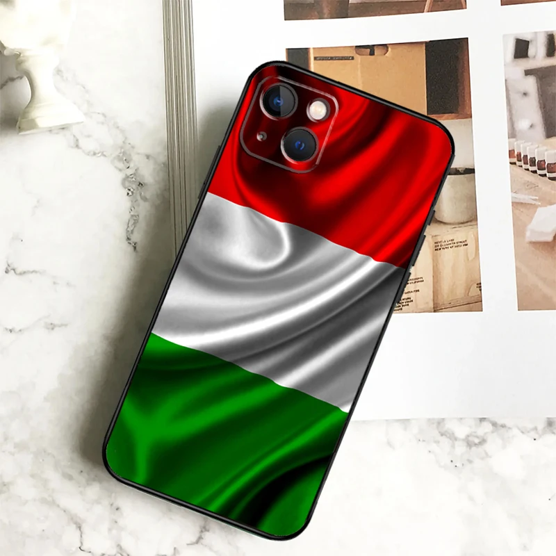 Italian Italy Flag Funda For iPhone 15 16 13 12 Mini 11 14 Pro Max 7 8 Plus X XR XS Max Phone Case