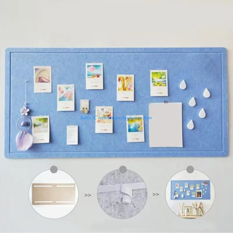 Felt Wall Board Noise Reducing Office Display Panel with Removable Backing