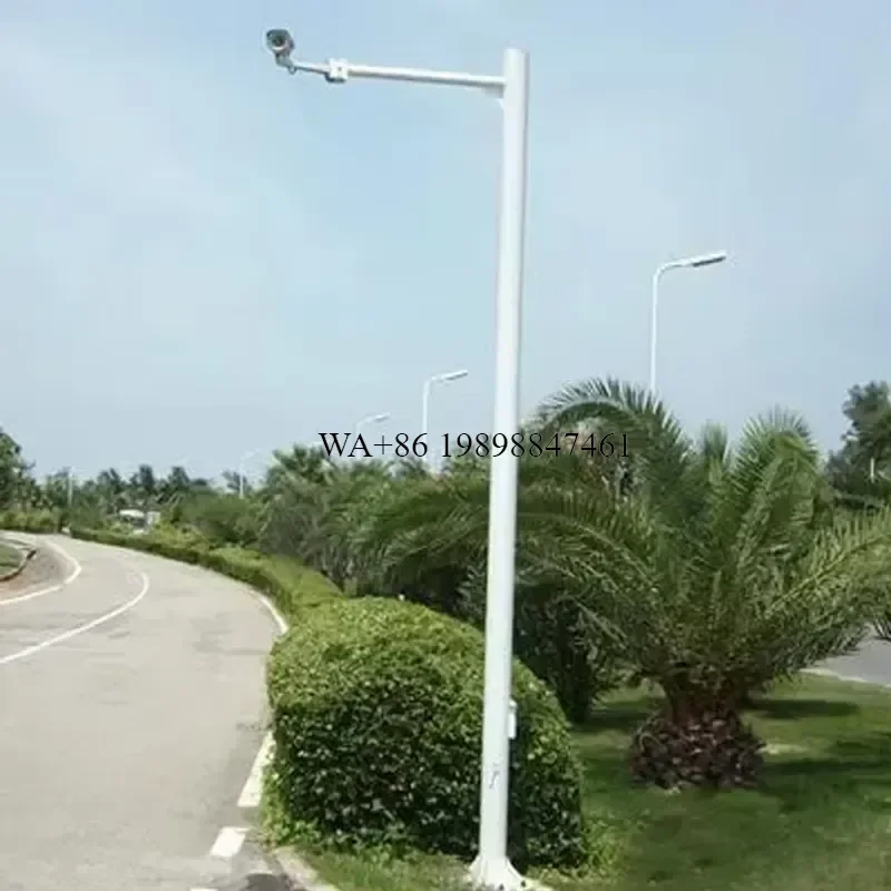 Wmwmnu for 4M 5M 6M 8M CCTV Street Light Pole Galvanized Steel Aluminium Hot Dip Galvanized Finish Octagonal Square