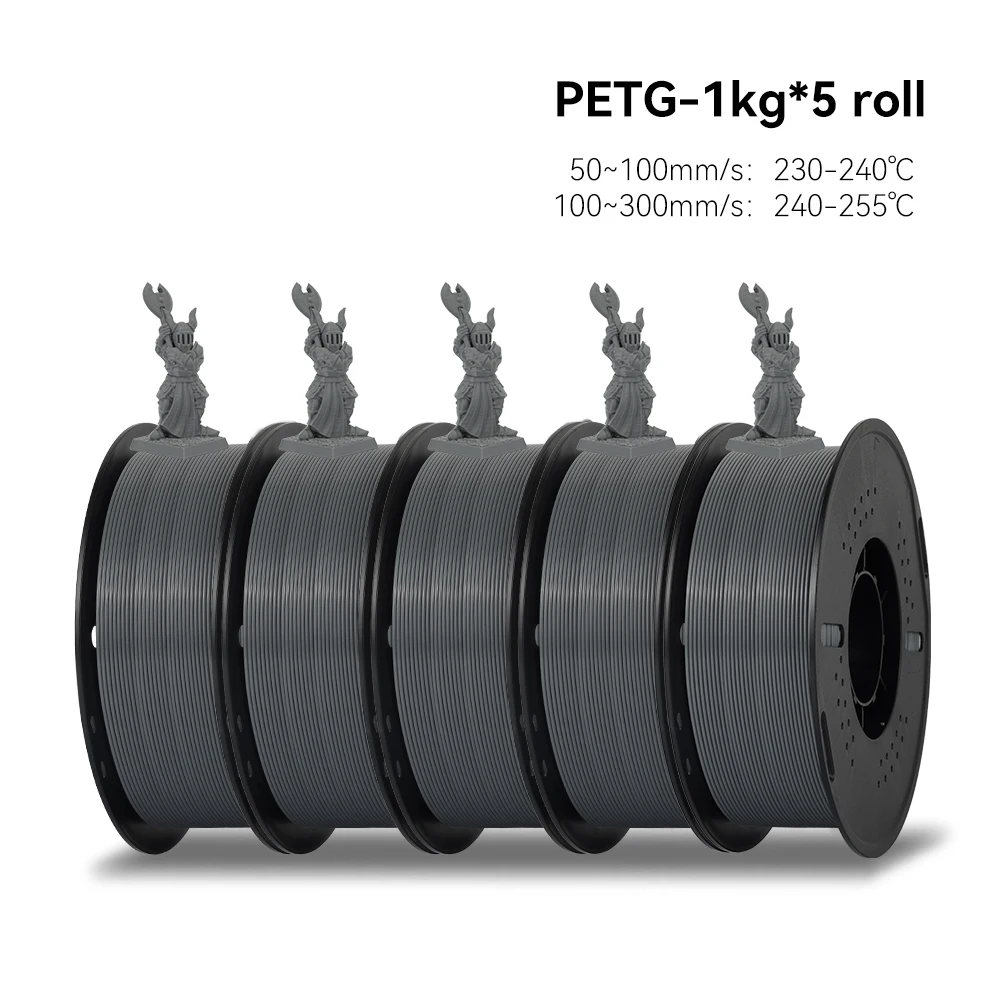 KEEPANG 5 kg PETG 3D-Drucker-Filament, 1,75 mm, hohe Zähigkeit, ordentlich gewickelt, 3D-Druckmaterial, DIY-Bastelwerkzeuge für 3D-Drucker