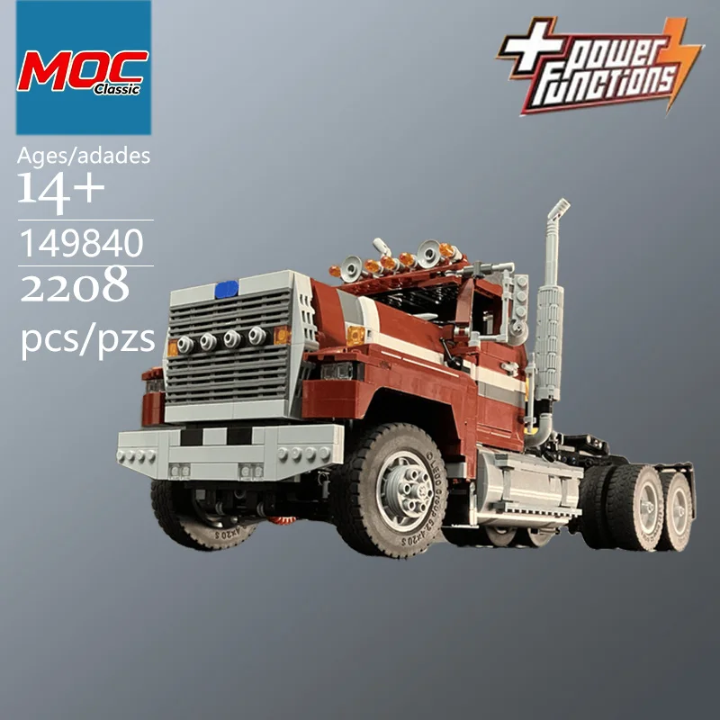 Specially Customized MOC LTL9000 6x6 Semi Truck Technic Model -Trendy Educational Toy, Top Choice Gift for Casual Building Games